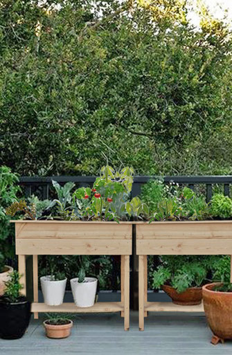 jardinière sur pied bois made in france