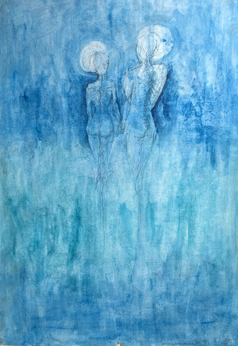 can't we go just one step further / fineliner and watercolour on paper