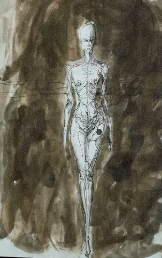 walk 363x568mm / fineliner and ink on paper