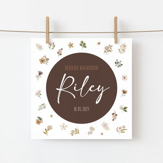 Geburtskarte Riley