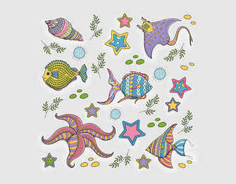 Иллюстрация "Морские животные"