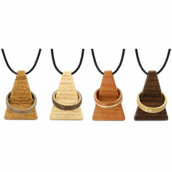 Ringhalter aus Holz für Ringe
