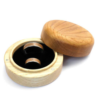 runde Ringbox für Hochzeit & Verlobung