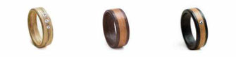 holzring herren mann männer holzringe damen eheringe mit Holz,  silber holz