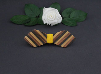 Noeud pap en marqueterie bois, noeud pap en bois unique, noeud pap en bois pas cher, accessoire wedding homme