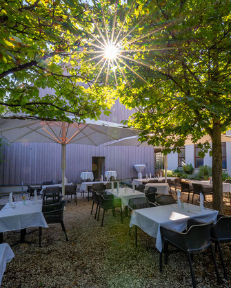 Die Kelter in Notzingen - unser Gastgarten