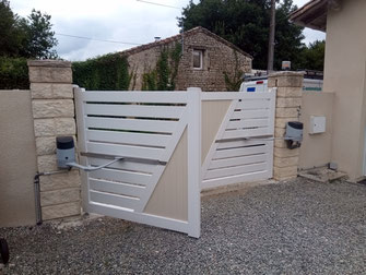 Motorisation de portail PVC