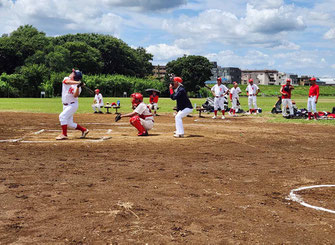川崎道場チームの攻撃：上げちゃった！