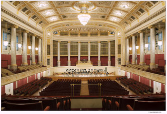 Foto: Großer Saal im Wiener Konzerthaus © www.lukasbeck.com
