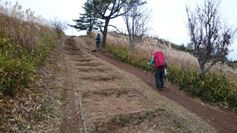 葛城山頂上間近