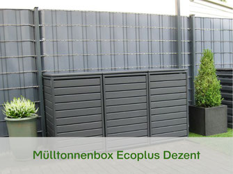 Mülltonnenbox Ecoplus Dezent für Ihren Hauseingang. So versteckt man hässliche Mülltonnen.