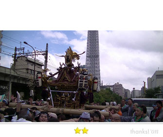 まゆぴょんさん：牛嶋神社大祭