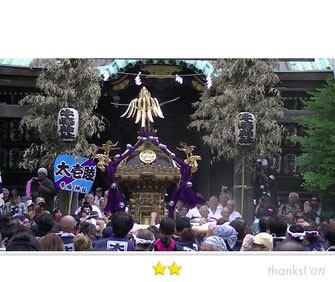 まゆぴょんさん：牛嶋神社大祭
