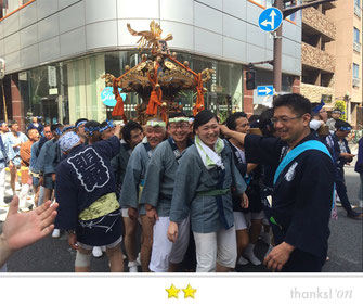 まさヤンさん：鐵砲洲稲荷神社例大祭