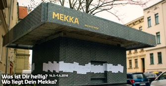Foto Kunstprojekt im Kiosk am Reileck, Halle: „MEKKA“