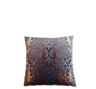 Samtkissen Oriental 50x50 blau/gold