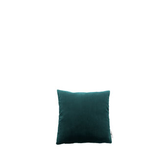 petrolfarbene Minisamtkissen 30x30 von Nähhörnchen