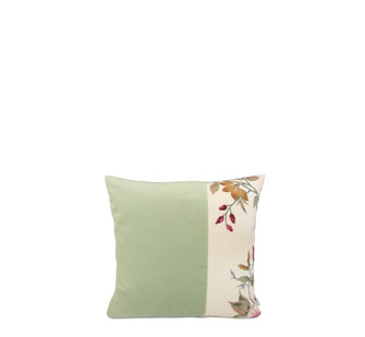Kissen hellgrün creme