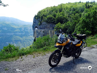 Vercors Gebirge mit dem Motorrad, Combe Laval, BMWf800GS