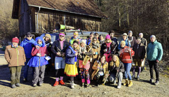Gruppe 2 unter der Leitung von Eva Weiß