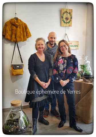 Boutique Ephémère de Yerres avec Croc'Odile Créations, Fée d'hiver et Gram Terrarium