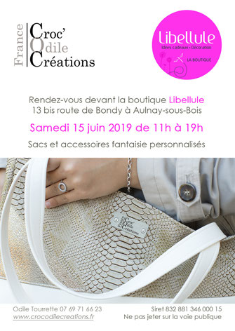 Croc'Odile Créations chez Libellule à Aulnay-sous-bois