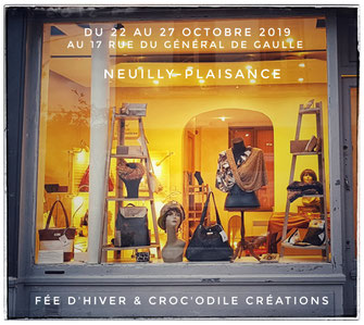 La boutique éphémère de Neuilly Plaisance avec Croc'Odile Créations et Fée d'hiver