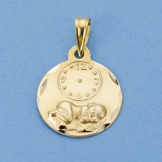 MEDALLAS BEBE ORO 9 Kts