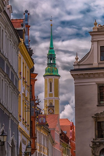 Kirchturm der Dreifaltigkeitskirche in Görlitz