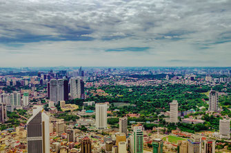 Die Skyline von Kuala Lumpur in Malaysia