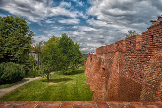 Stadtmauer in Warschau - Barbacan