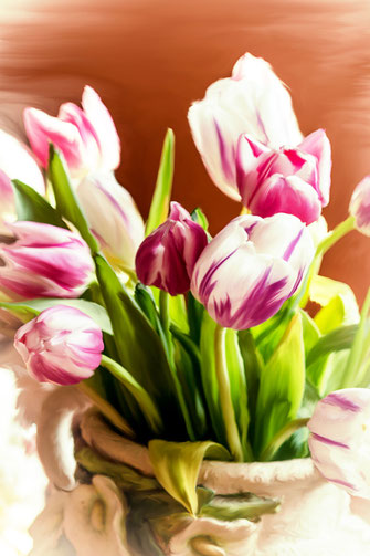 Tulpen in der Vase - digitales painting