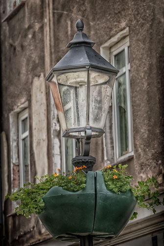 Straßenlaterne in der Altstadt von Görlitz