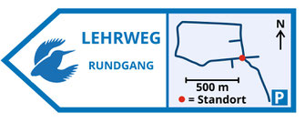Der Rundweg ist ausgeschildert.