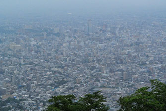 山頂からの札幌市街地