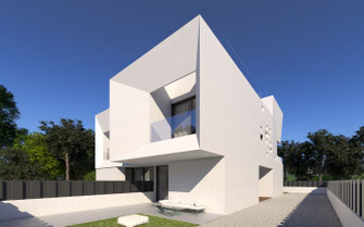 Render arquitectura. Urbanización Murcia