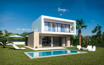 Render arquitectura. Urbanización Murcia