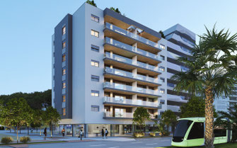 Infografía de arquitectura. Edificio en  Murcia