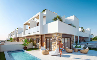 Infografía de arquitectura. Urbanización Alicante