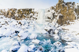 Wasserfall Öxarárfoss
