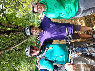 Père Serge, Mgr Grégoire Drouot et Estelle
