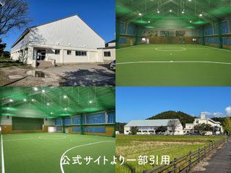 【写真】新潟で合唱部（合唱団）・吹奏楽部（吹奏楽団）の練習で借りられる施設「松浦屋内多目的運動場｜体育館（新発田市）」