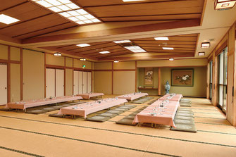 最大100名の大広間完備（新発田市でのご宴会・ご会食）