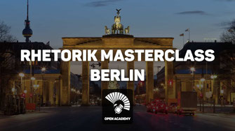 Public Speaking lernen in der Open Academy Berlin - Rhetorik Masterclass offener Workshop