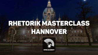 Public Speaking lernen in der Open Academy Hannover - Rhetorik Masterclass offener Workshop