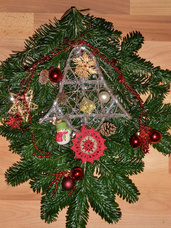 Adventschmuck für die Tür 