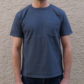 FREENOTE TEE 13oz FADED BLUE