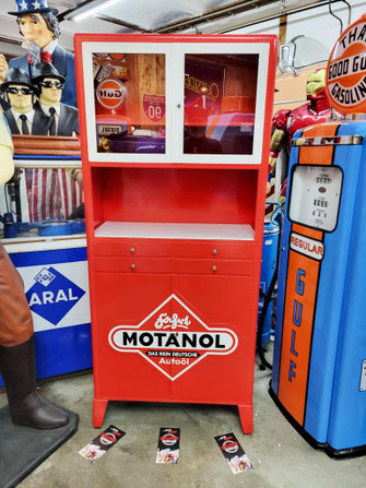 Motanol Ölschrank Motorrad Tanksäule Zapfsäule Deko Garage Biker