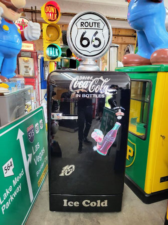 Retro Coke Coca Cola Kühlschrank in schwarz