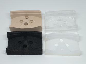 posage en mousse plastazote posage en résine posage en silicone posage en PETG thermoformée
